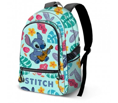 Mochila Guitar Stitch Disney 44cm adaptable