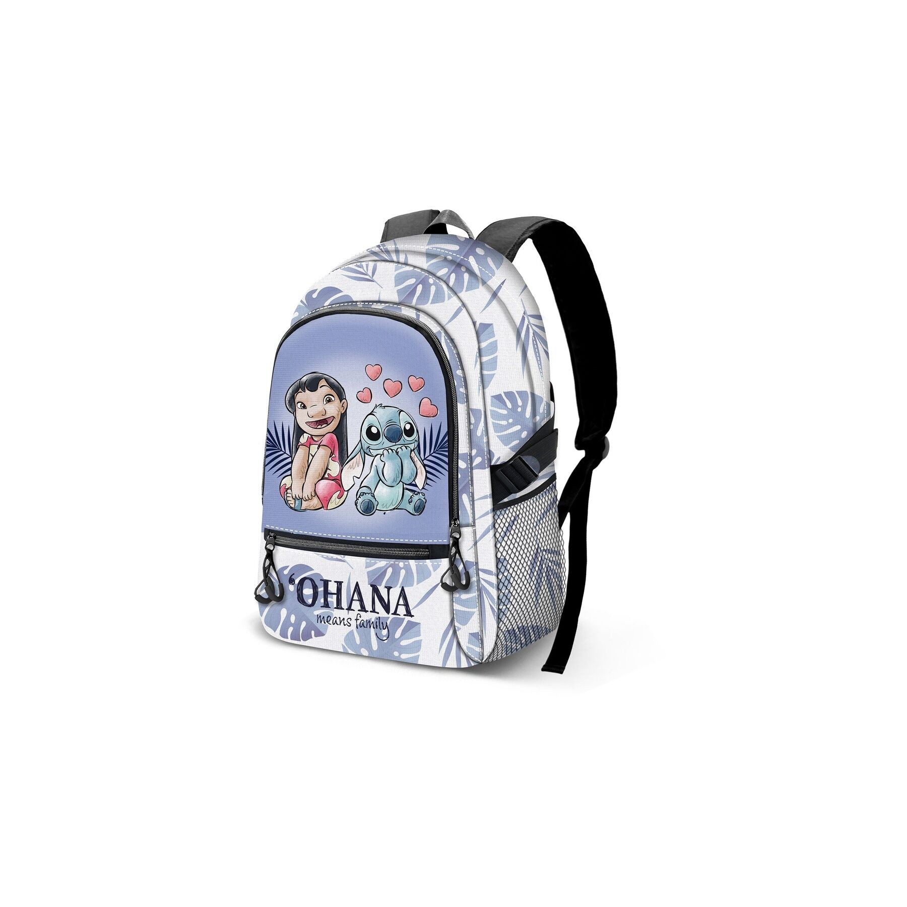 Mochila Couple Stitch Disney 44cm adaptable
