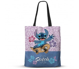Bolsa shopping Skate Stitch Disney 40cm