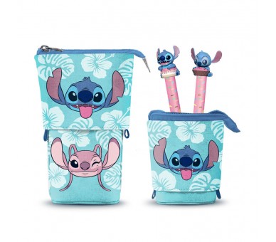 Portatodo + lapiz + boligrafo Stitch Disney