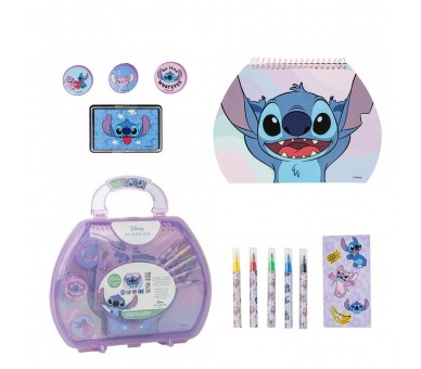 Maletin papeleria coloreable Stitch Disney