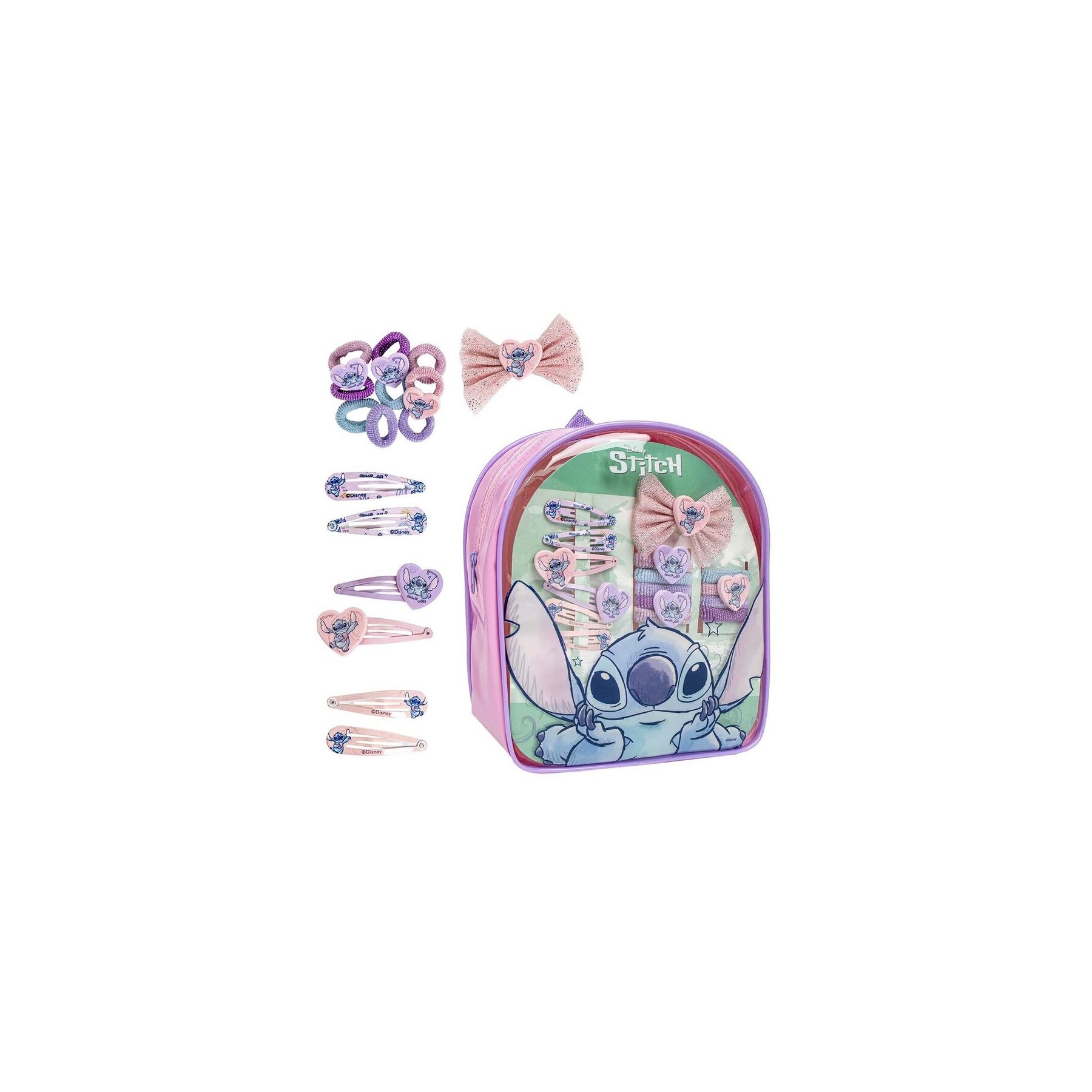 Set belleza mochila Stitch Disney