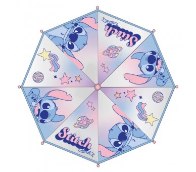 Paraguas manual burbuja Stitch Disney
