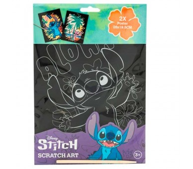 Set papeleria Scratch Art Stitch Disney