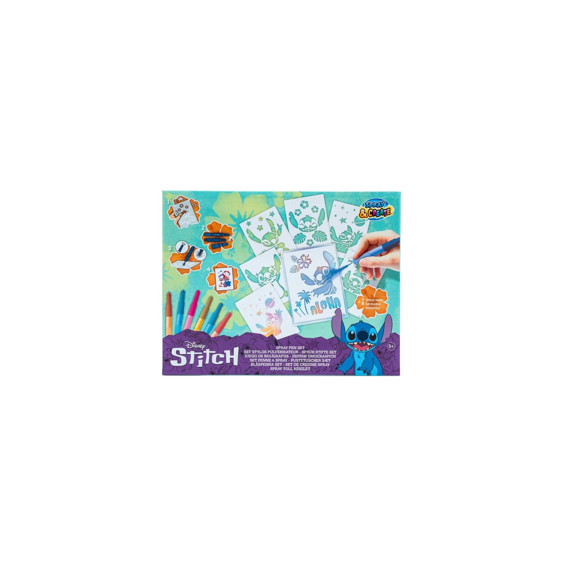 Set aerografo Stitch Disney
