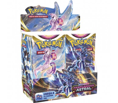 Expositor 36 sobres Cartas Espada y Escudo 10 Resplandor Astral Pokemon Español