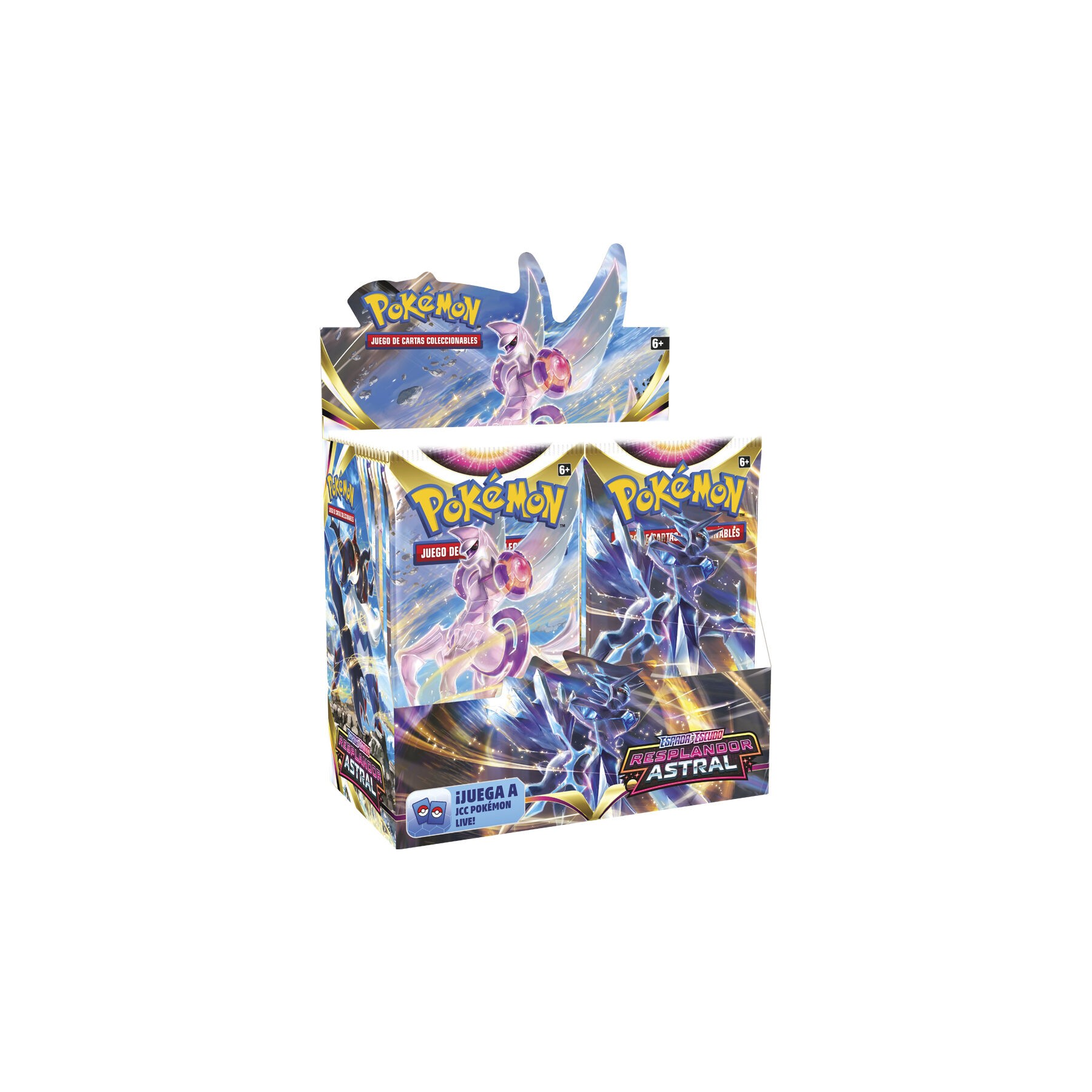 Expositor 36 sobres Cartas Espada y Escudo 10 Resplandor Astral Pokemon Español