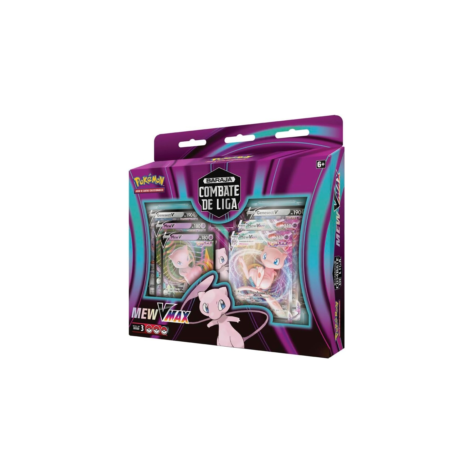 Blister Juego Cartas Coleccionables League Battle Mew VMax Pokemon español