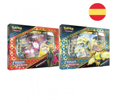 Blister Juego Cartas Coleccionables Regidrago V & Regieleki V Crown Zenith Pokemon surtido
