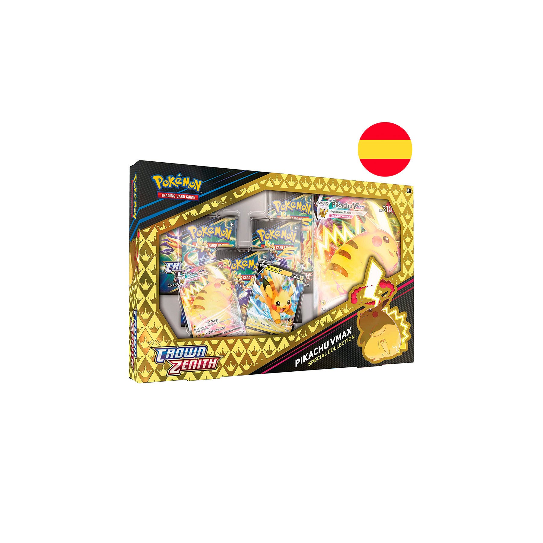 Blister Juego Cartas Coleccionables Crown Zenith Pikachu Vmax Pokemon