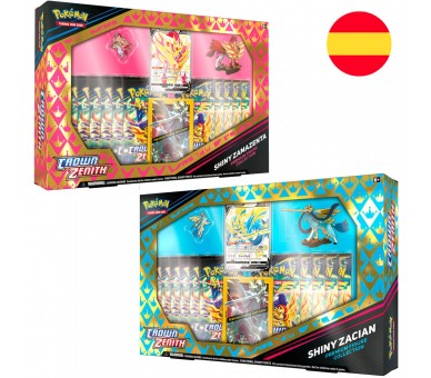 Blister surtido Juego Cartas Coleccionables Shiny Zacian & Zamazenta Pokemon