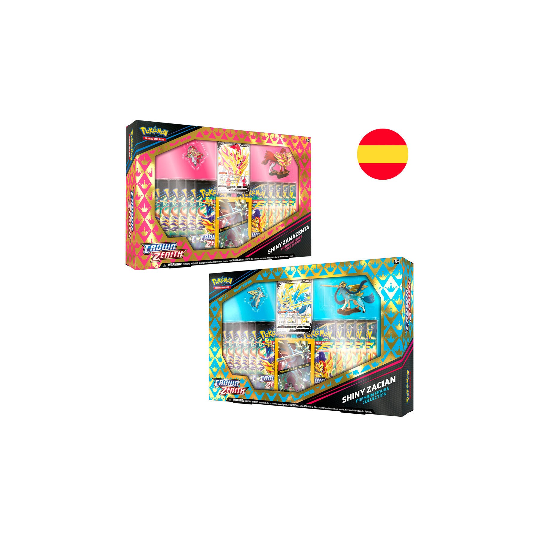 Blister surtido Juego Cartas Coleccionables Shiny Zacian & Zamazenta Pokemon