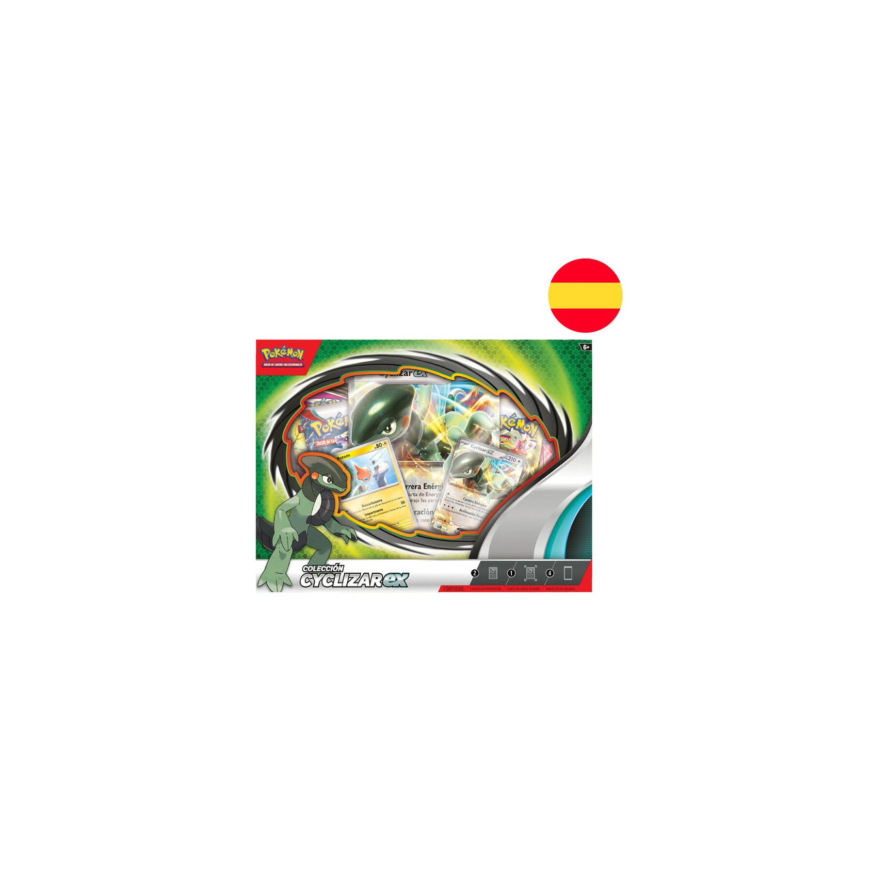 Blister juego cartas coleccionables Ciclyzar Ex Pokemon español