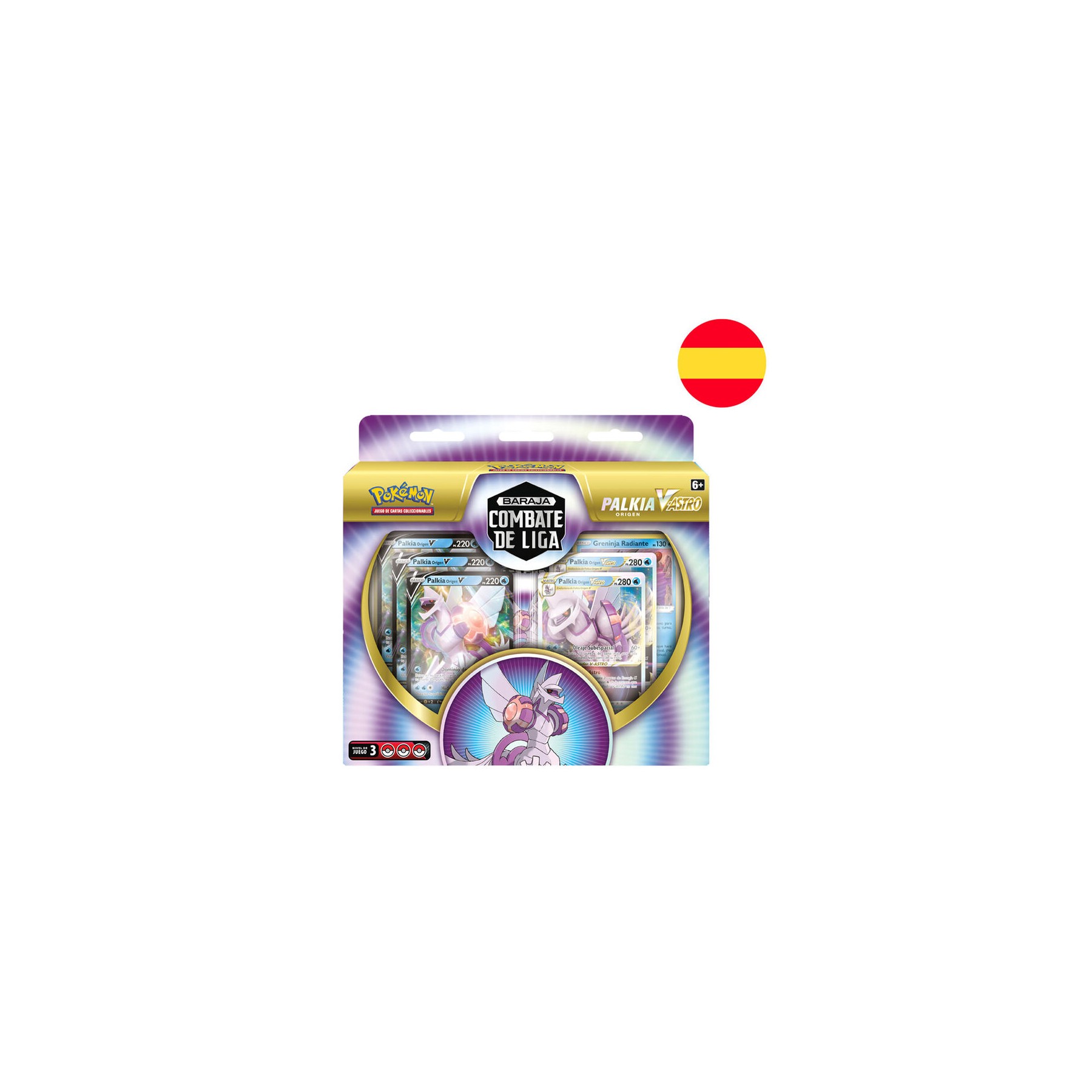 Blister juego cartas coleccionables Combate de Liga Palkia Origen V Astro Pokemon español