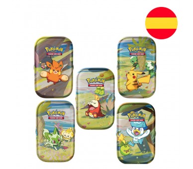 Mini lata juego cartas coleccionables Paldea Amigos Pokemon surtido español