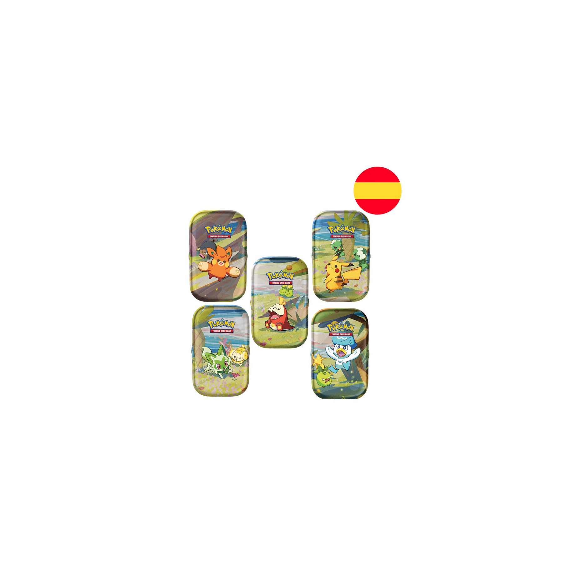 Mini lata juego cartas coleccionables Paldea Amigos Pokemon surtido español