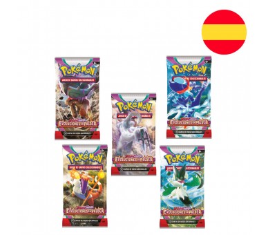 Sobre juego cartas coleccionables Evoluciones en Paldea Pokemon surtido español