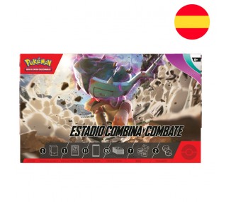 Estuche juego cartas coleccionables Estadio Combina y Combate Evoluciones en Paldea Pokemon español