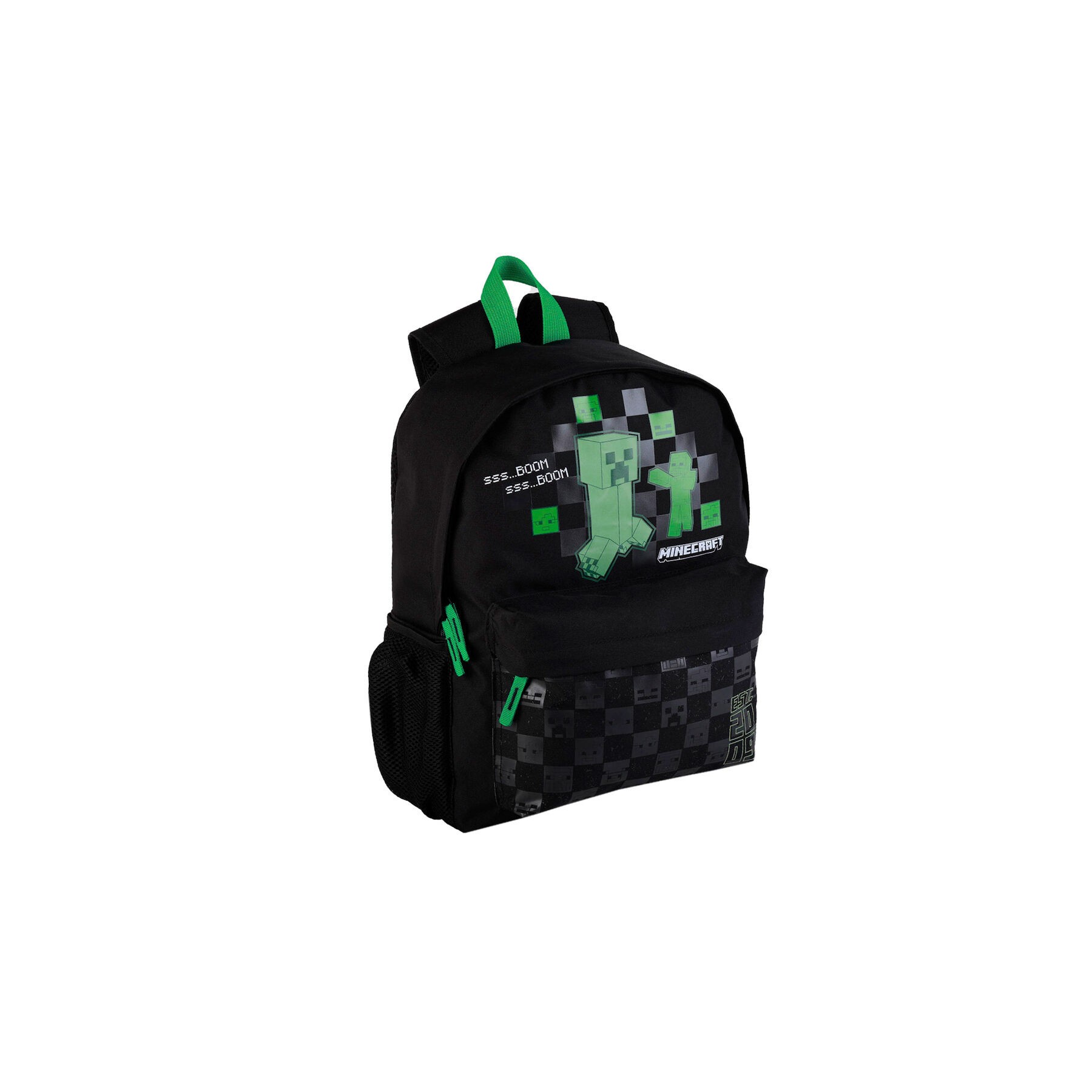 Mochila portatil Creeper Minecraft 41cm adaptable