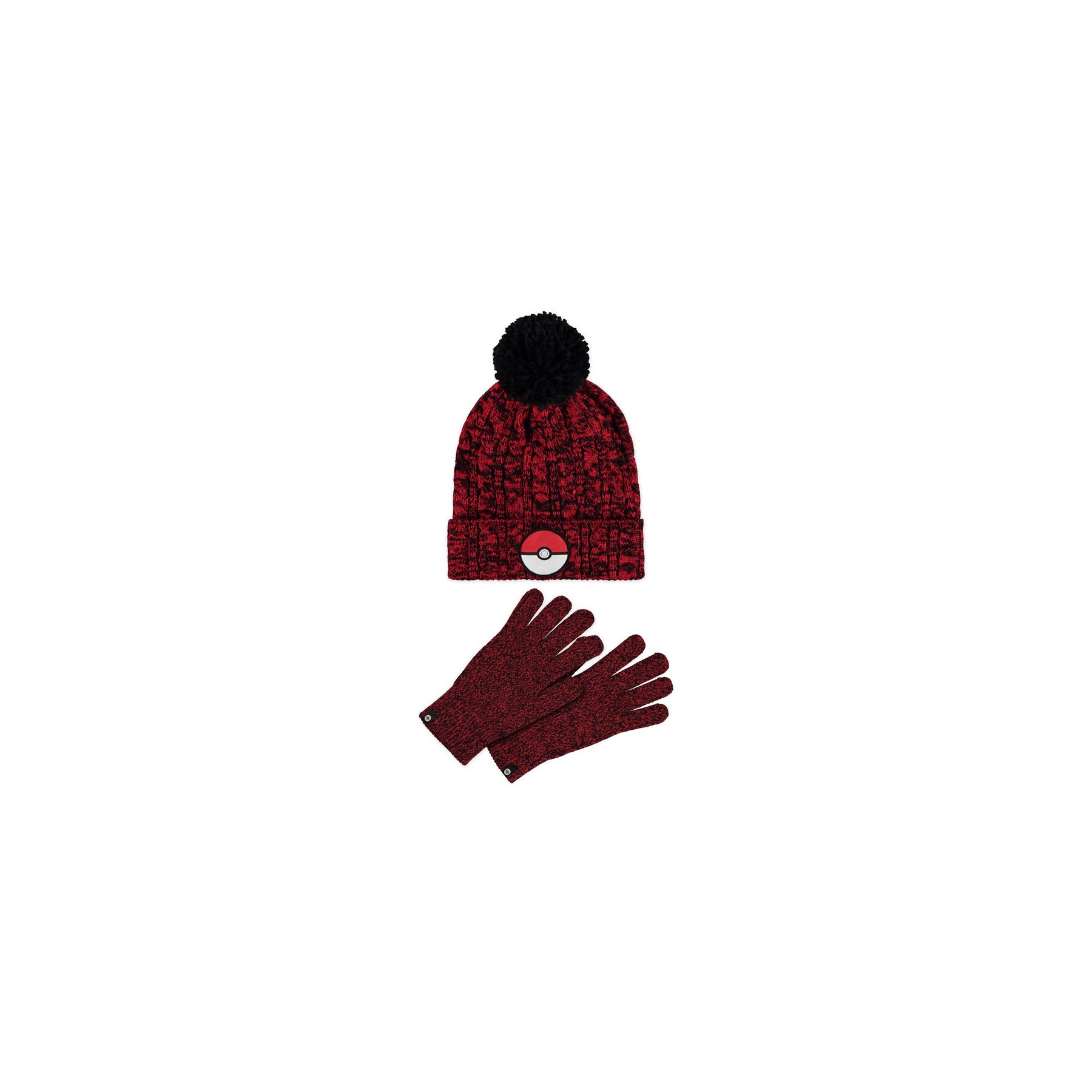 Set gorro y guantes Pokeball Pokemon