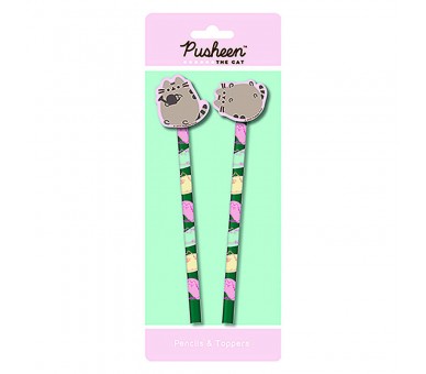 Blister 2 lapices con goma Pusheen