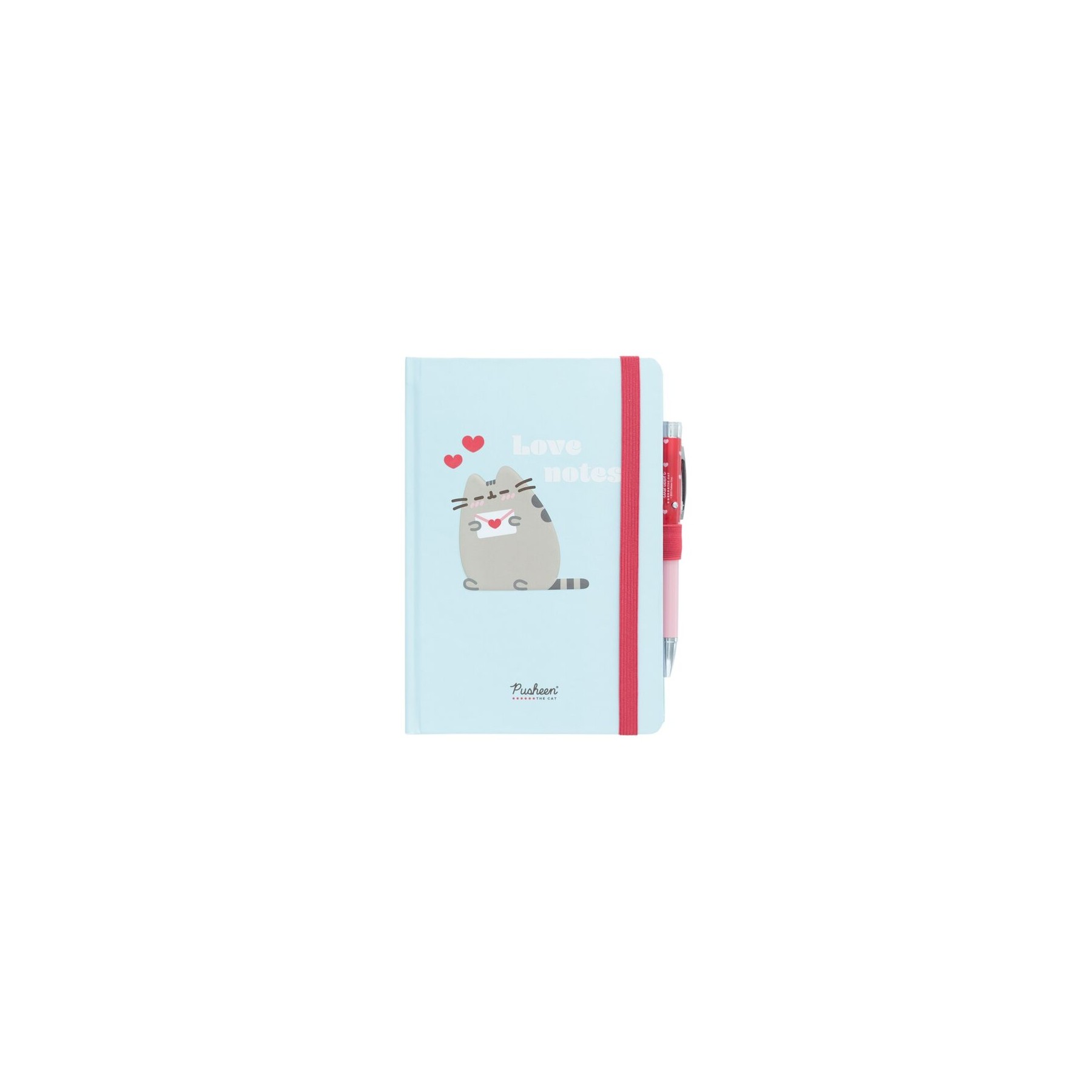 Cuaderno A5 premium + boligrafo proyector Purrfect Love Pusheen