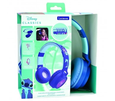 Auriculares inalambricos luminosos Bluetooth Stitch Disney