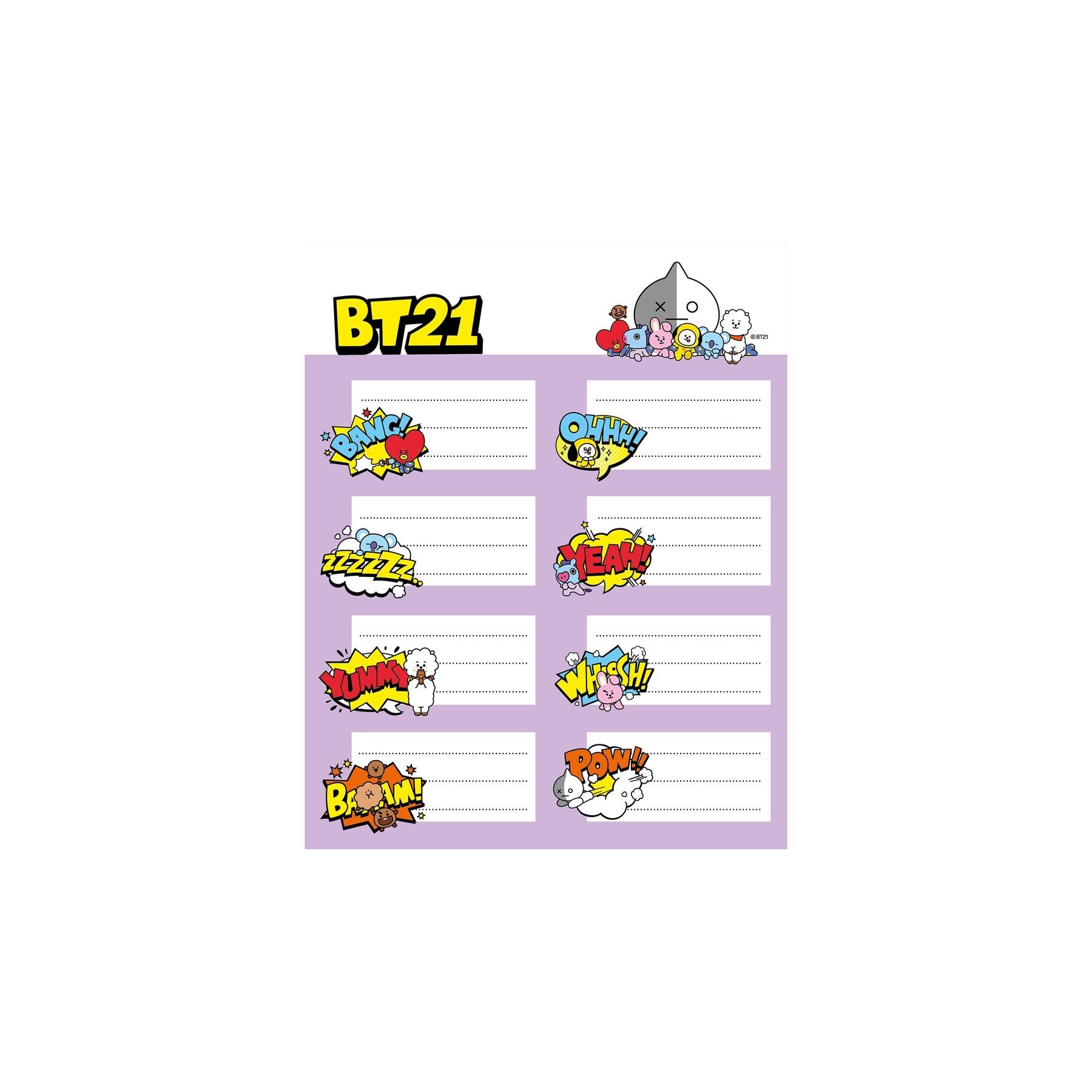 Etiquetas adhesivas BT21