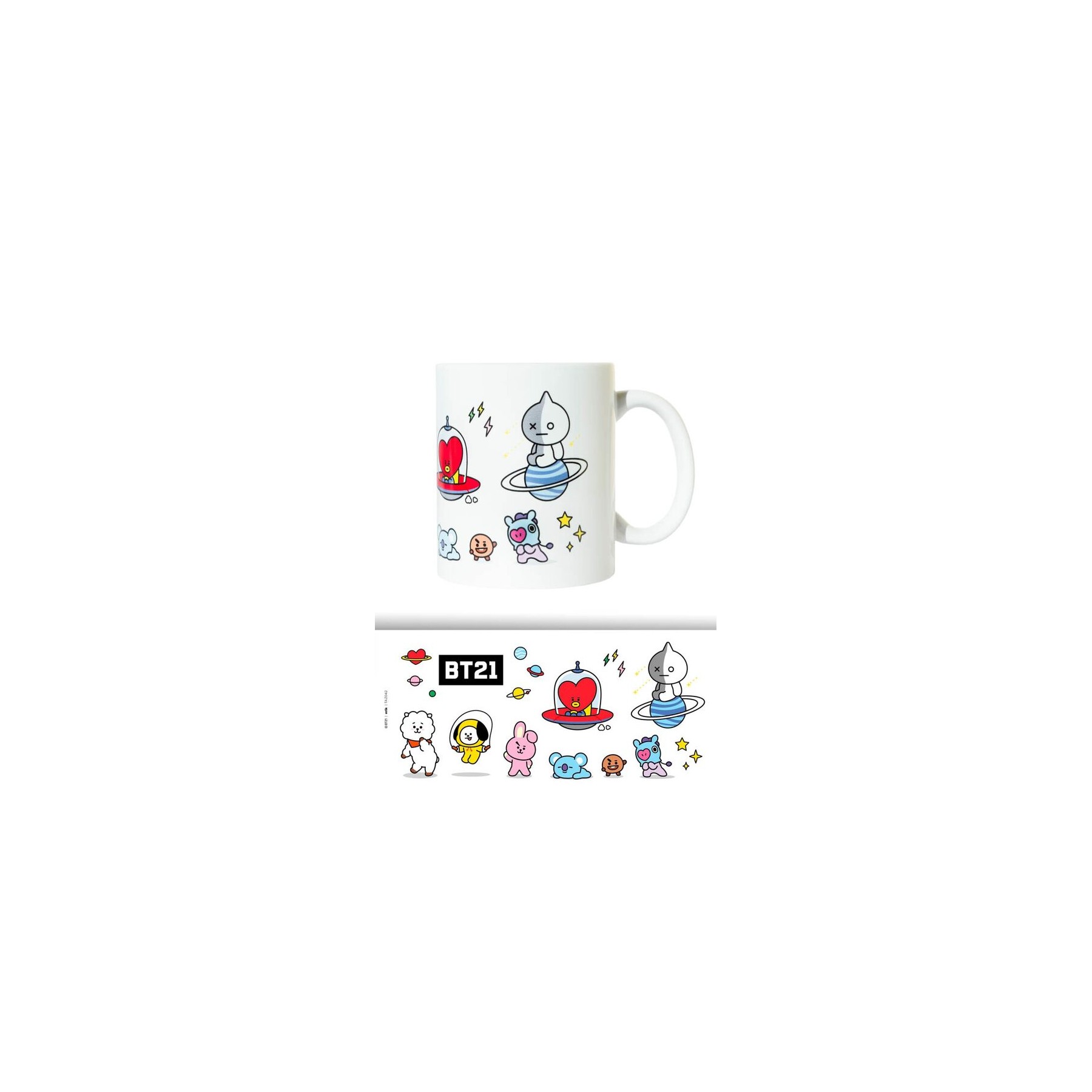 Taza Personajes BT21 330ml