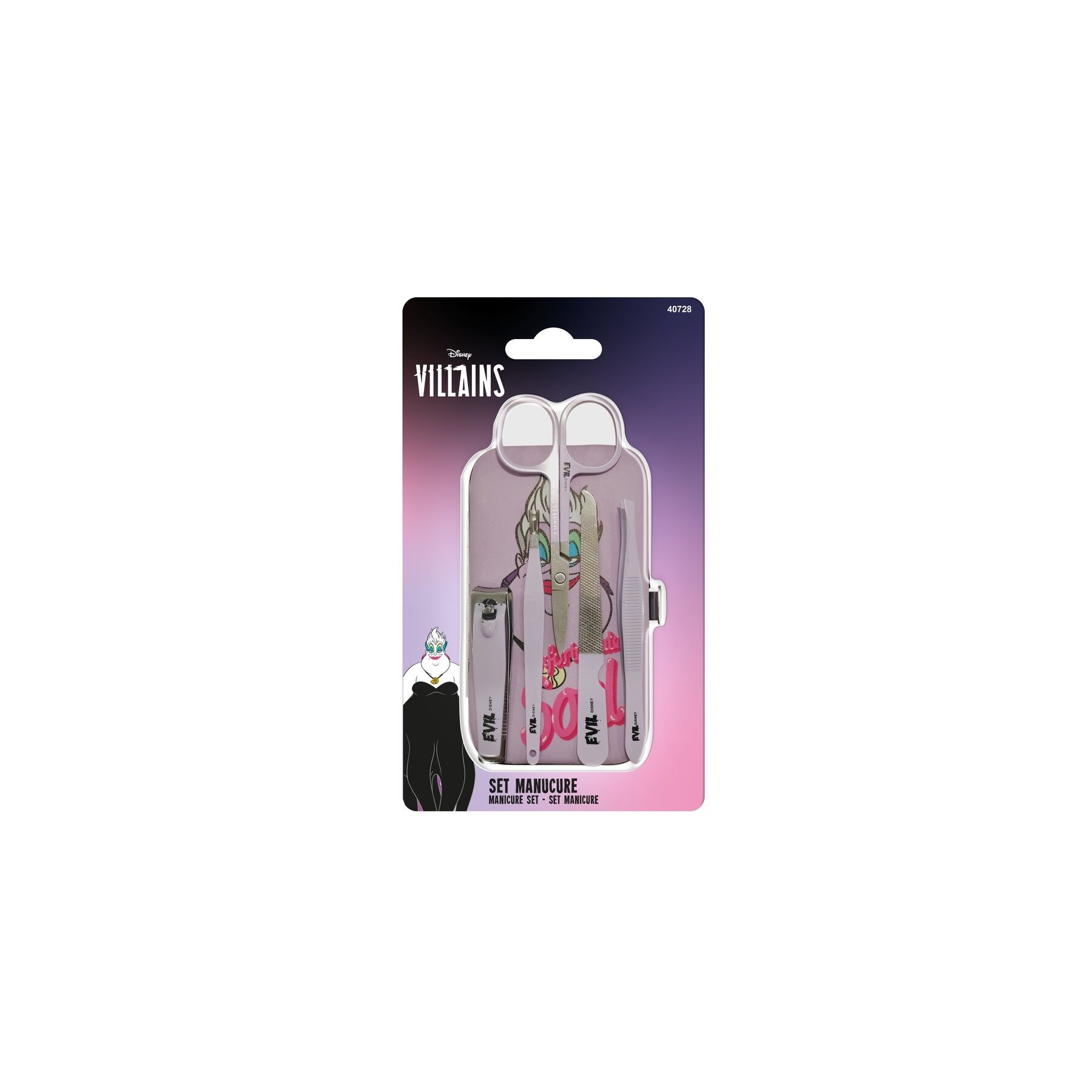 Blister Manicura 5 Herramientas Ursula Villanas Disney