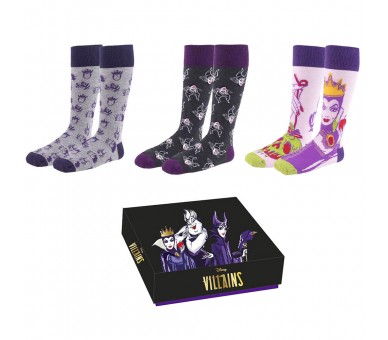 Set 3 calcetines Villanas Disney