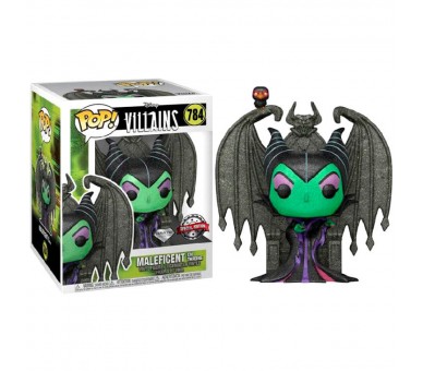 Figura POP Disney Villains Maleficent on Throne Diamond Exclusive