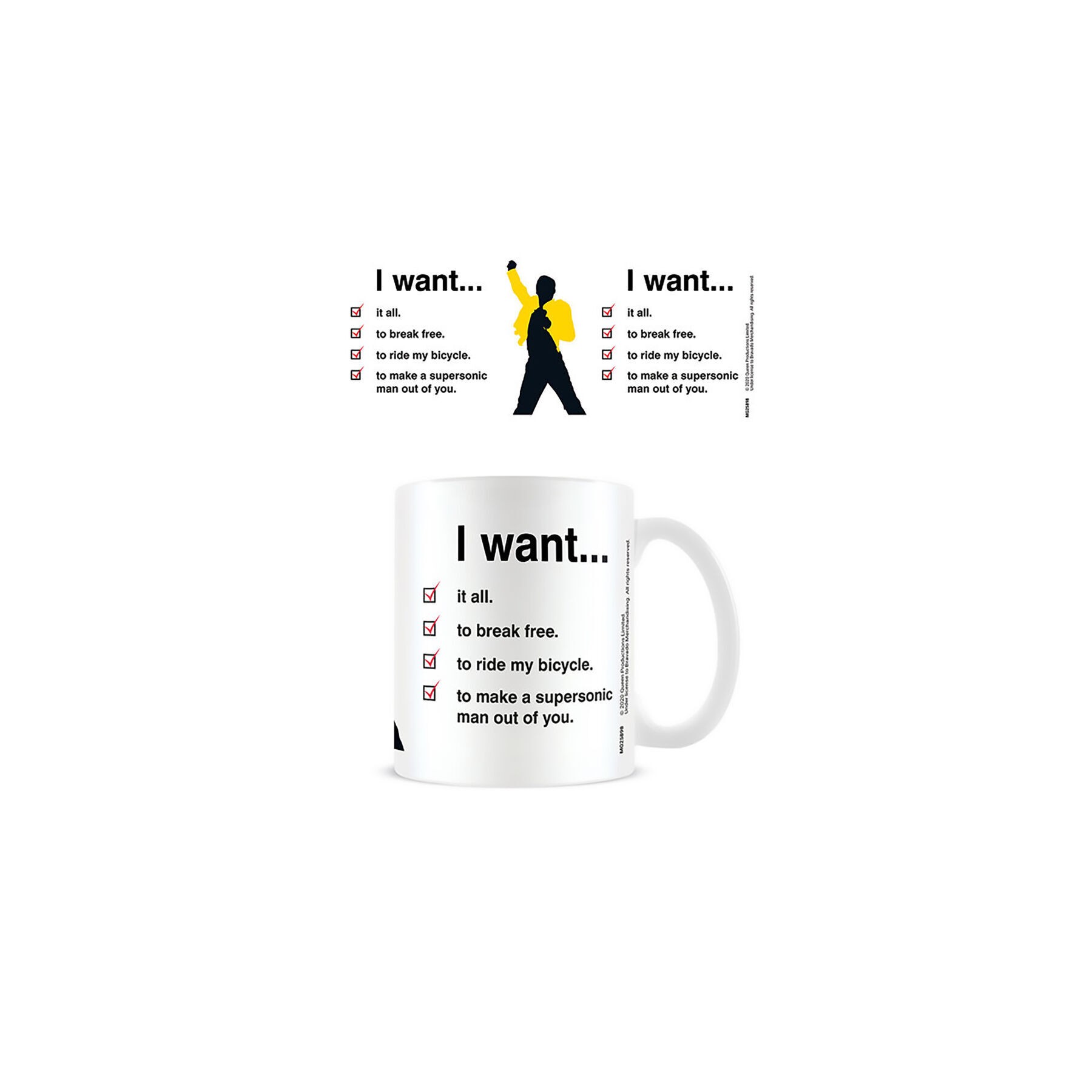 Taza I Want Checklist Queen 315ml
