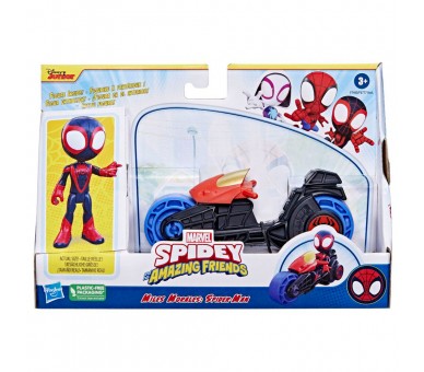 Vehiculo Moto Miles Morales Amazing Friends Marvel