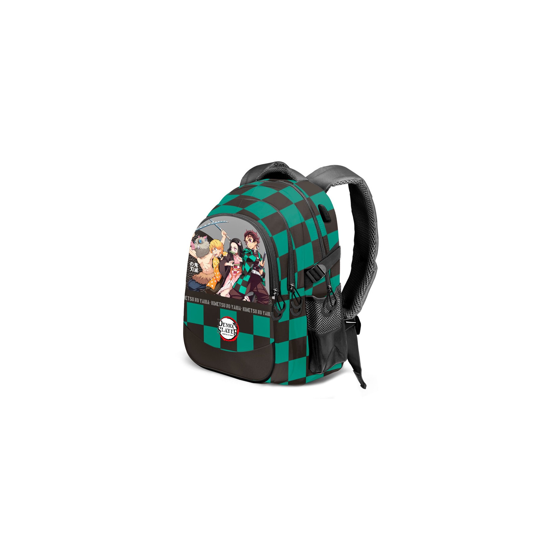 Mochila Akushon Demon Slayer Kimetsu No Yaiba 44cm adaptable