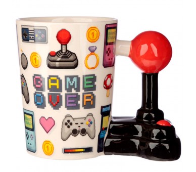 Taza asa 3D Joystick Pixel Game Over