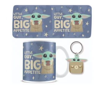 Set Taza y llavero Grogu Mandalorian Star Wars