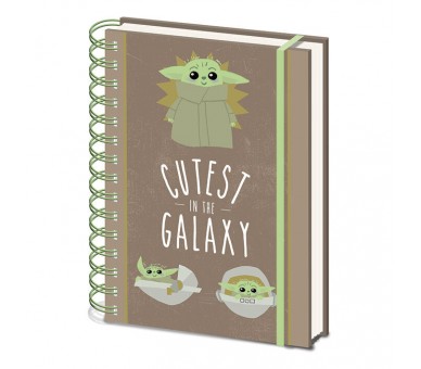 Cuaderno A5 Cutest in the Galaxy Mandalorian Star Wars