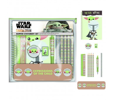 Set papeleria Expressions of The Child Mandalorian Star Wars