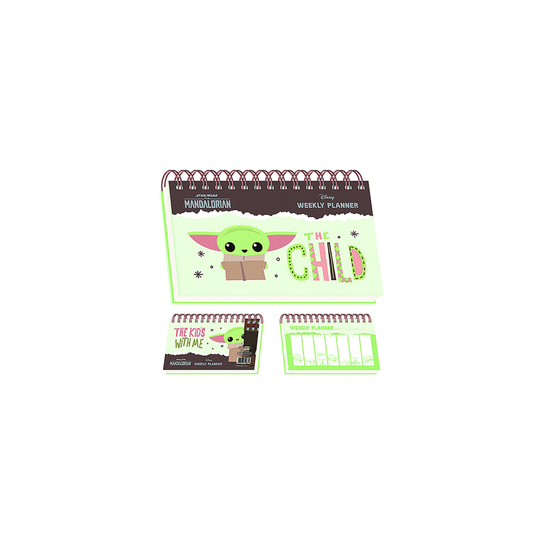 Calendario Planificador semanal A5 Yoda the Child Mandalorian Star Wars