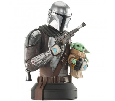 Busto Mandalorian con Grogu The Mandalorian Star Wars 15cm