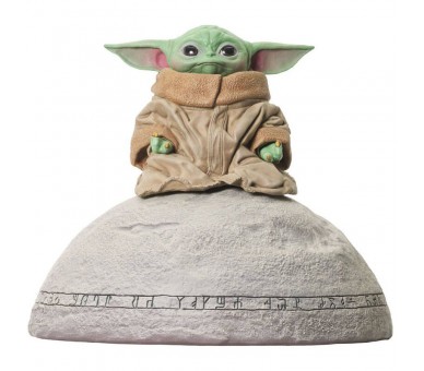 Estatua Milestones Grogu on Seeing Stone The Mandalorian Star Wars 20cm