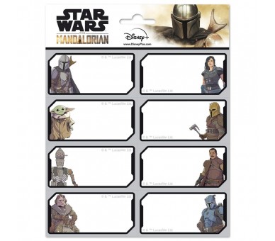 Etiquetas adhesivas Mandalorian Star Wars