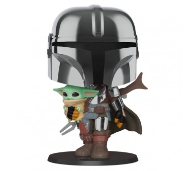 Figura POP Star Wars Mandalorian with Yoda Child 25cm