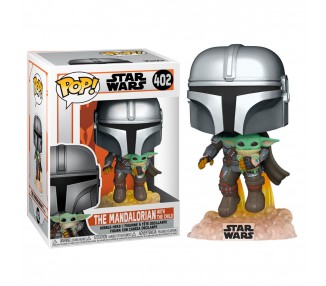Figura POP Star Wars The Mandalorian Mando Flying with Jet Pack