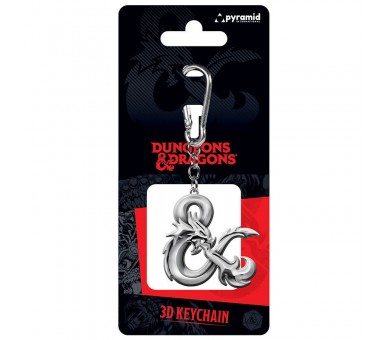 Llavero 3D Ampersand Logo Dragones y Mazmorras 6cm