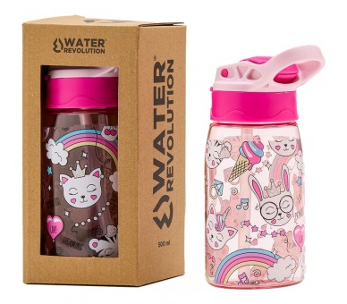 Cantimplora Gatos Water Revolution 500ml tritan
