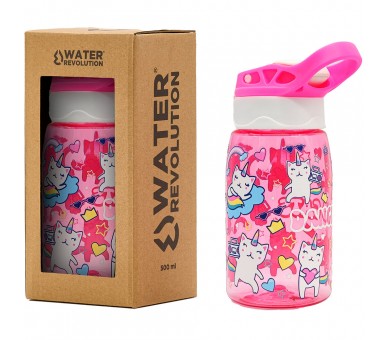 Cantimplora Gatos Bailarines Water Revolution 500ml tritan