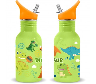 Cantimplora acero inoxidable Dino Raw Water Revolution 500ml