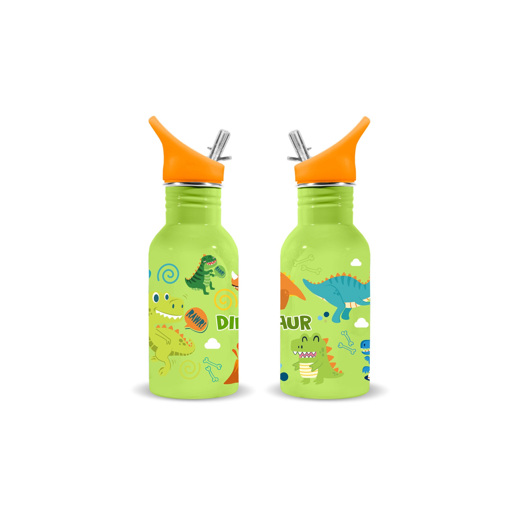 Cantimplora acero inoxidable Dino Raw Water Revolution 500ml